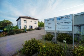 Firmengelände der Kruchten Bau GmbH in Merzig
