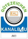 Gütezeichen RAL Kanalbau AK1